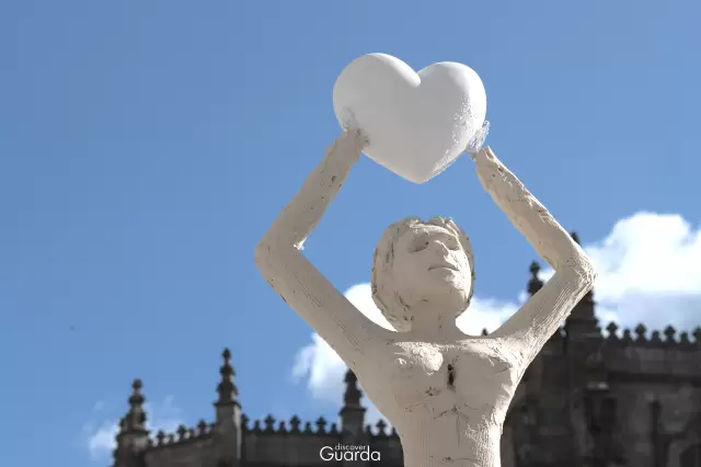 Guarda no Coração - Estátua em fase de criação (foto de 2017)